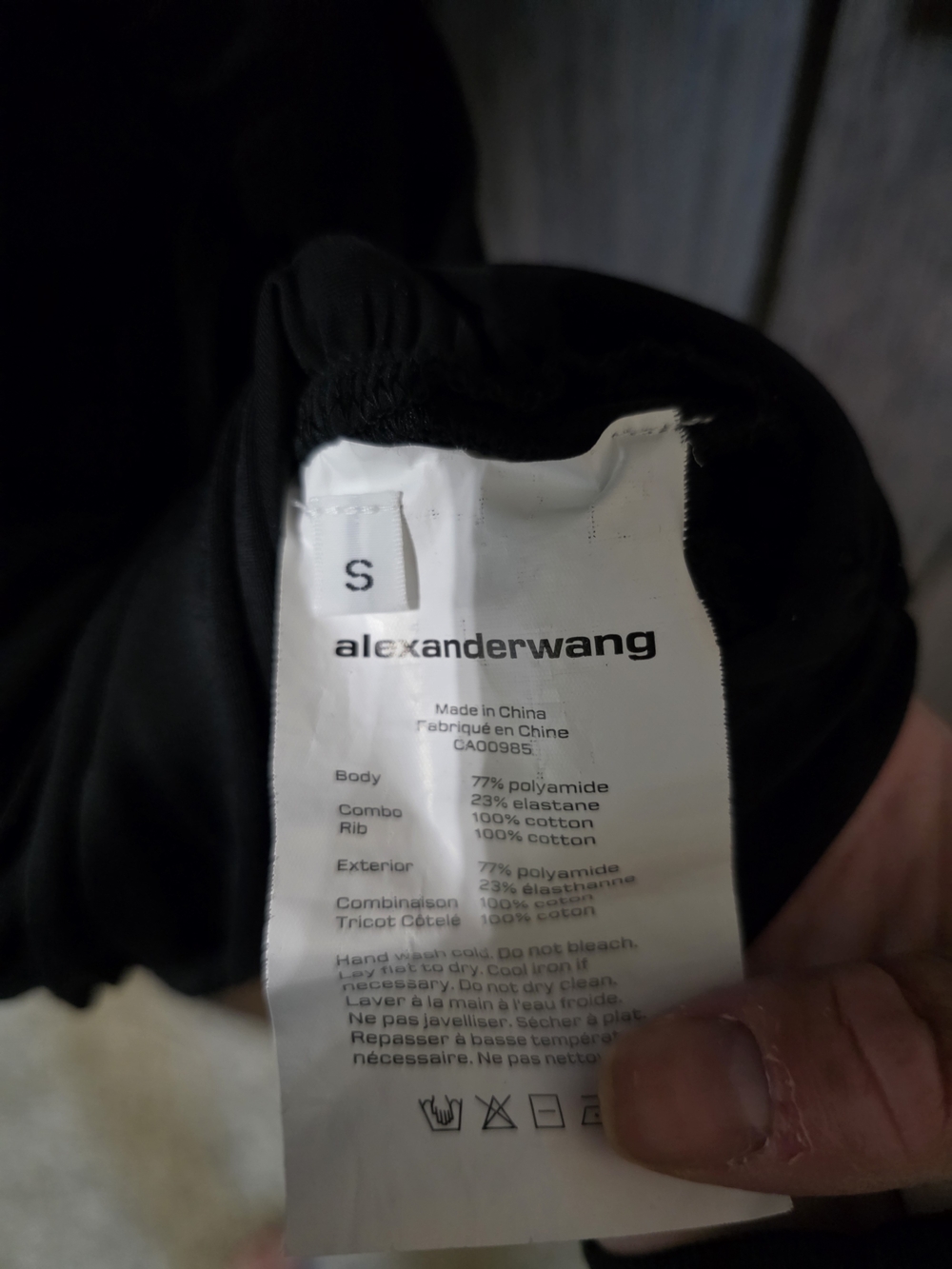 Alexander Wang Black Ruched T-Shirt Mini Dress - Picture 5 of 5